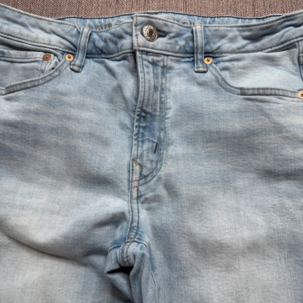 American Eagle Airflex+ Skinny Jeans Mens 33x32 Light Wash Stretch Denim